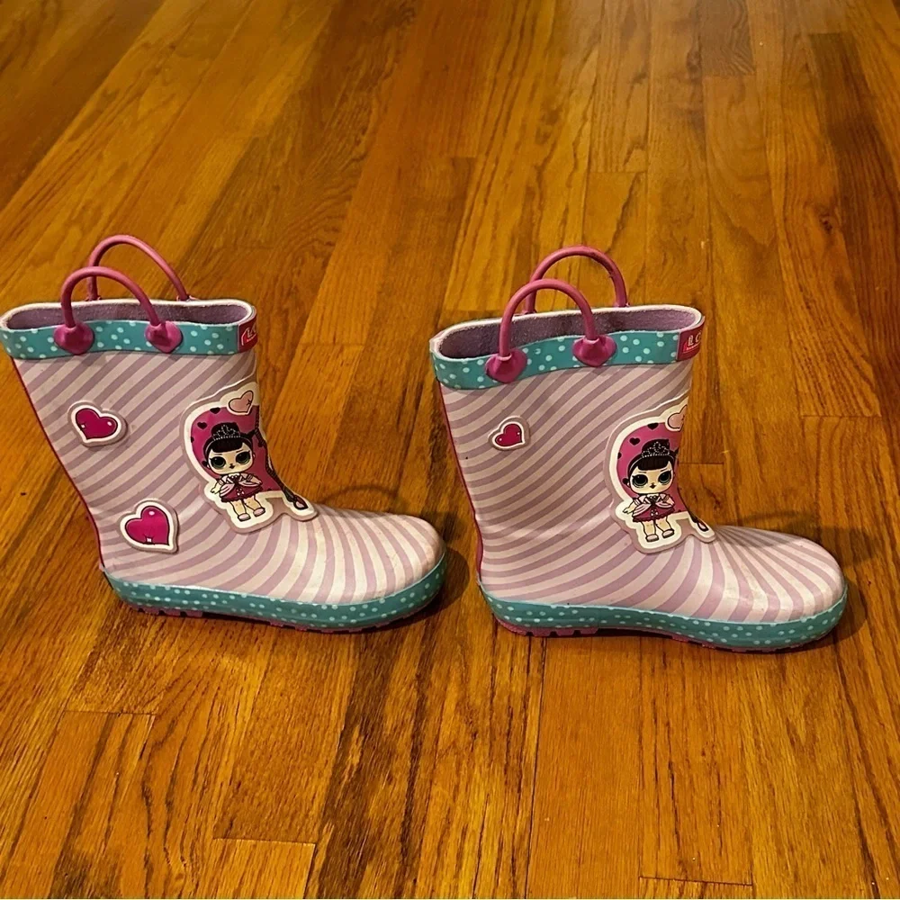 L.O.L. Surprise! Girls Rainboots, Fancy and Fresh, 100% Rubber, Waterproof